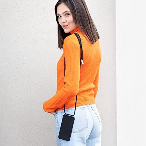 Cwmobile Crossbody Case компатибилен со Xiaomi Redmi Note 8 Case Case - Палма лисја жолта/сива/транспарентна