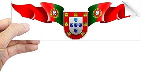 DiyThinker Portugal Национален амблем на земја симбол правоаголник браник налепница прозорец за прозорецот
