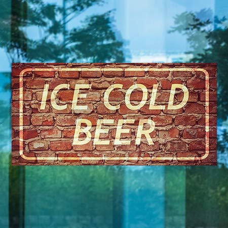 CGSignLab | Мраз Ладно Пиво-Дух На Возраст Од Тули Прозорец Прицврстување | 24 x12