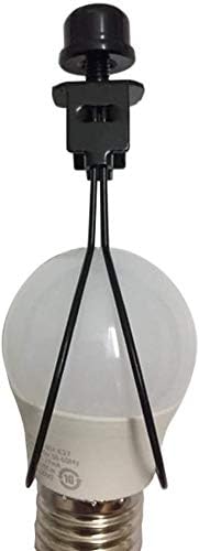 Адаптер за клип -сијалица за сијалички на ламба Rddeniy - Финален и абажур за клип на сијалички （2pack）