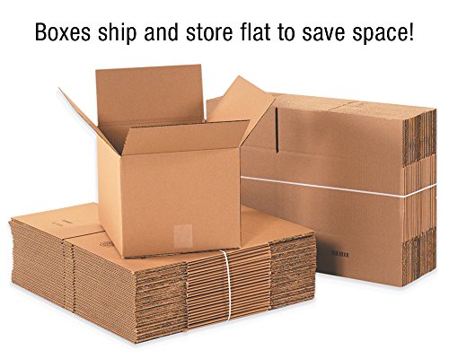 Кутија во САД за испорака рамни 8 l x 6 w x 3 h, 25-пакет | брановидна картонска кутија за пакување, движење и складирање