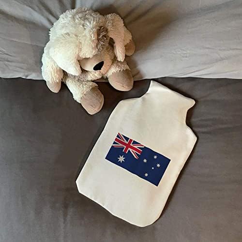 Азиеда „мавтајќи со австралиското знаме“ со шише со шише со вода