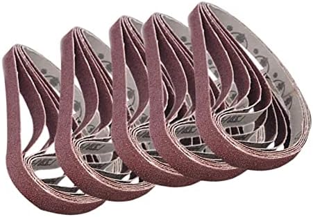 Абразивен појас 20 парчиња пескачки ремени измешани ремени Sander Belts Sander Power Tool 13mm x 457mm за абразивен појас за појас