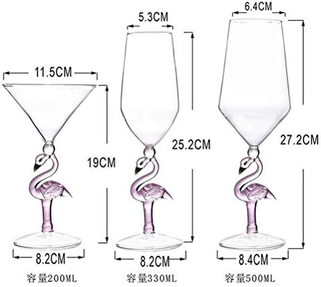 Креативни Розова Фламинго Коктел Мартини Пехар Стакло Кул Садови Уникатен Бар Вино Во Собата