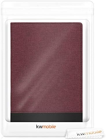 Kwmobile Случај Компатибилен Со Sony Xperia Таблет Z3 Компактен-PU Кожа И Платно Покритие Со Стојат Функција-Црвена/Црна