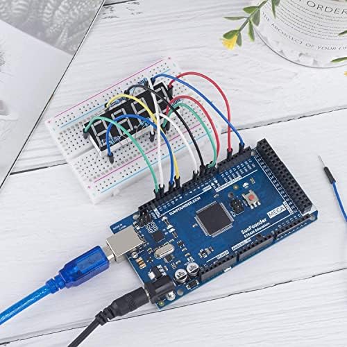 Sunfounder Mega Board компатибилен со Arduino IDE Atmega2560 Atmega16au + USB кабел