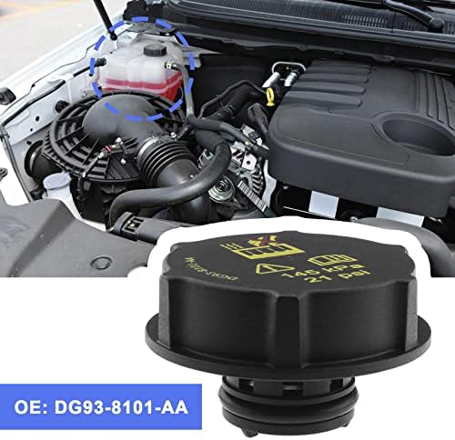 Капа на резервоарот за проширување на радијаторот DG938101AA 1301104 1224233 3M5H-8100-AD LF5015205A 30680002 Компатибилен со Ford Fiesta Mk6