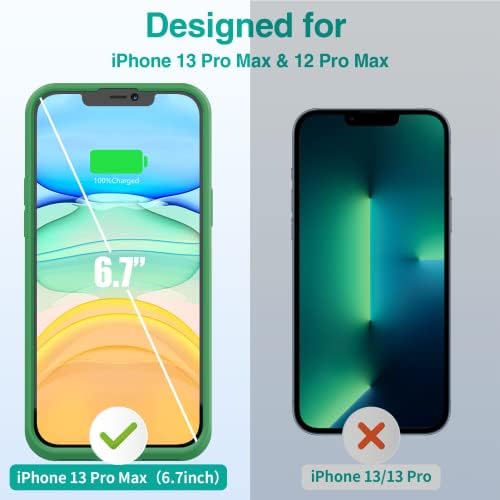 Случај за батерија ATGIH за iPhone 13 Pro Max, 7000 mAh Ultra Slim Slim Portable Charging Case Case Anti-Fall Attended Charger Battery Charger Cover за iPhone 13 Pro Max и 12 Pro Max 6.7inch