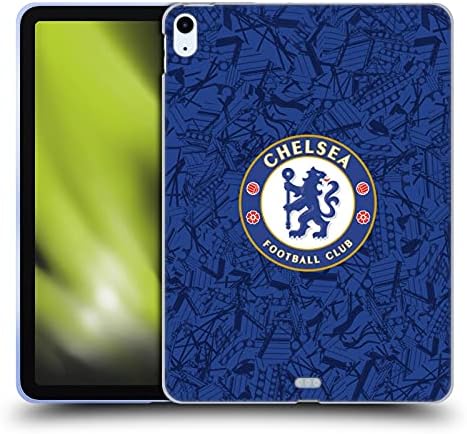 Дизајн на главни случаи официјално лиценциран фудбалски клуб Челси Дома 2019/20 Комплет Комплет за меки гел, компатибилен со Apple iPad Air 2020/2022