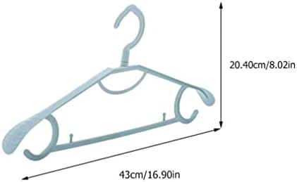 Toyvian Metal Hangers 5 парчиња пластични закачалки за облека што не се лизгаат пластични закачалки за облека за кошула плакарот, закачалки