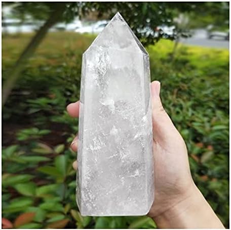Сосена природна бела кварц Обелиск кристална лекување точка кула убава