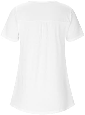 Есенска летна кошула женска облека со краток ракав мода екипаж на чипка графичка крпеница Топ маица за жени 32 32