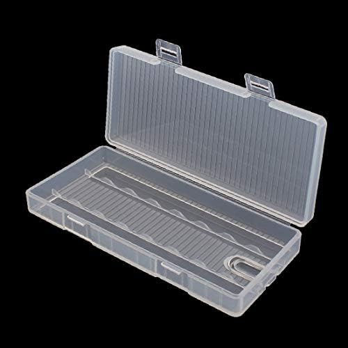 Х-DREE Проѕирна Пластична Запечатена Кутија За Складирање На Батерии Држач за Контејнери 8 xter Батерии (Serbatoio di plastica trasparente sigillato