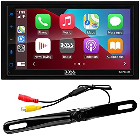 ШЕФ Аудио Системи BCPA9685RC Apple CarPlay Android Авто Автомобил Мултимедијален Плеер Со Камера За Заден Преглед + Инсталирај Комплет-Двојно-Din,