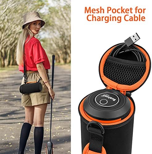 Xxerciz Торба За Носење За Bushnell Golf Wingman GPS Звучник Неопренови Торба За Складирање Одговара За GPS Голф Со Карабинер
