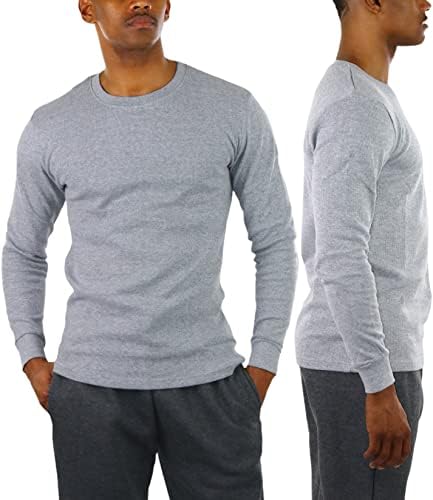 Тешка или средна тежина од машка тешка или средна тежина од врвен термички кошула со долги ракави