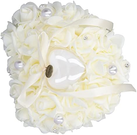 Фдит Романтична кутија за накит за свадба Исклучителен дизајн отворена плажа свадба свадба перница кутија