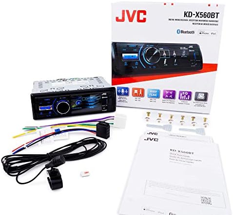 JVC-KD-X560BT - Дигитални Медиуми автомобил &засилувач; морски Bluetooth Приемник iPhone/Android/USB/AUX Автомобил Стерео Со Влез На Задната Камера