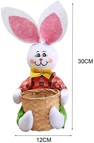 NC Велигденска зајаче корпа за подароци за кутии за складирање дома декорација за велигденски јајца додатоци за забава за бонбони деца