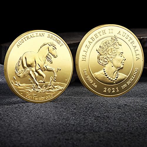 Комеморативна монета позлатена дигитална дигитална виртуелна дистрибуција на монети Cryptocurrency 2021 Ограничено издание за