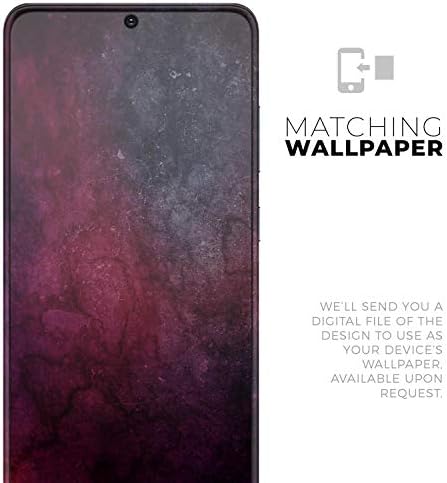 Дизајн Скинц Апстракт оган и мраз V18 Заштитна винил декларална обвивка за обвивка на кожата компатибилен со Samsung Galaxy S20