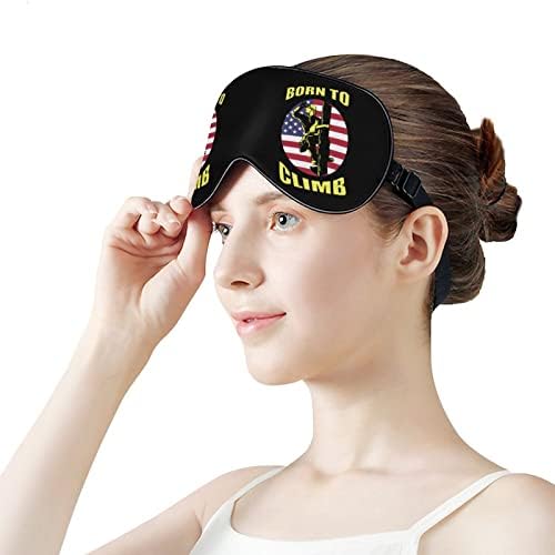 Lineman American Flag Mask Mask Mask Издржана мека маска за очи за очи со прилагодлива лента за жени жени