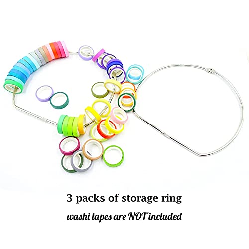 Vocwcarol 3 пакет Washi Tape Организатор за складирање на лента за миење садови