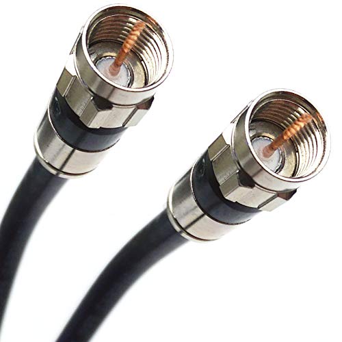75ft Црн RG6 дигитален коаксијален кабел ПВЦ јакна со оценка UL ETL CATV ROHS 75 OHM RG6 дигитален аудио видео коаксијален кабел со премиум континуирана метална метална компреси?