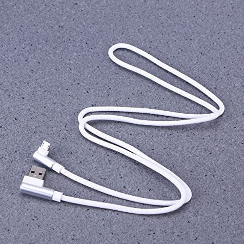 Ultechnovo USB микро кабел, кабел за полнач на кабел за податоци од 90 степени, десен агол, 2,4 A, долг 1м, најлон плетенка USB кабел за универзален
