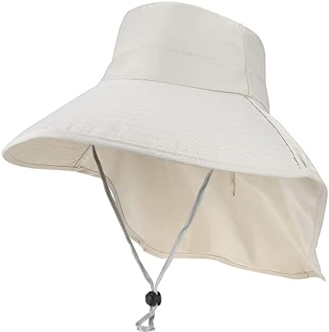 Womenените широко-брим врат-рап сонце-капа летна УВ заштита, пакува може да се прилагоди за пешачење со коњчиња за риболов сафари