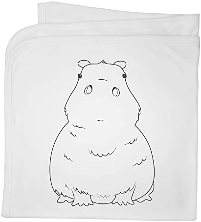 Azeeda 'grumpy capybara' памучно бебе ќебе/шал