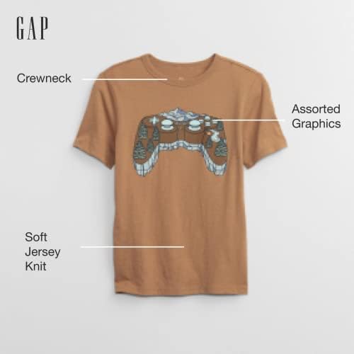 Графичка маичка со кратки ракави на Gap Boys