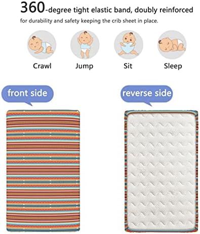 Боемска лента со тематски опремени мини чаршафи, преносни мини креветчиња за креветчиња за деца со постелнина за деца-бебиња за момчиња,
