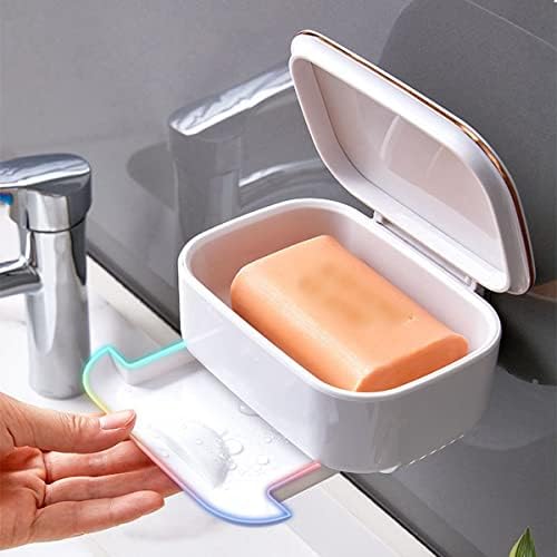 Wdhomlt сапун сапун сапун сапун сапун сапуни за бања бар wallид монтиран сапун кутија заштеда заштеда водоотпорен сапун сапун модерно сапун