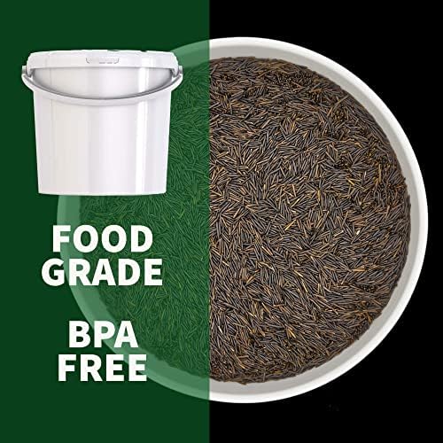 2,5 галон повеќенаменска бела пластична корпа за копи од храна за храна БПА бесплатно 11 литарски капацитет издржлив за комерцијална индустриска употреба