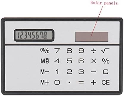 YFQHDD 8 цифрен тенок калкулатор за соларна енергија со дизајн на кредитна картичка на екран на допир Преносен мини калкулатор за деловно