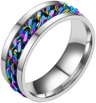 Starвездени прстени со шишиња со шише прстен прстен, поставен прстен прстен титаниум пиво пиво прстени моден накит за тинејџери