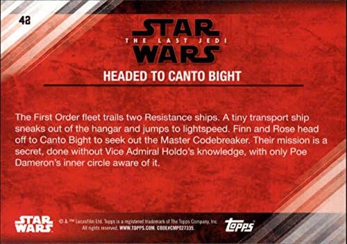 2018 Топс Војна на Starвездите Последната серија edеди 2 виолетова #42 се упати кон трговската картичка Канто Бејт во сурова состојба