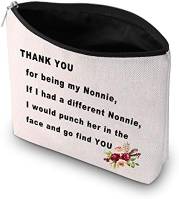 PXTIDY Nonnie Подарок Баба Подарок Нона Подарок Ви Благодариме Што Сте Моја Козметичка Торба Nonnie Најдобар Подарок Nonnie Некогаш Смешни Баба