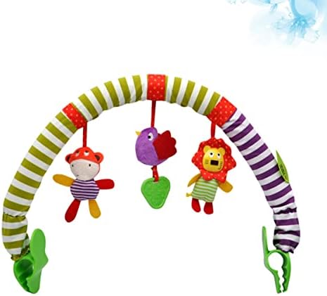Kisangel шетач играчки играчки играчки шетаат играчки 1 парчиња лав играчка Стер -креветче за новороденчиња, бел птици, животински хентинско бебе и за новородени деца к