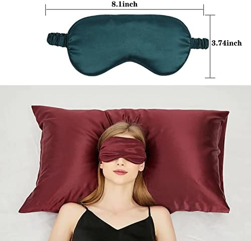 14 парчиња за спиење маски за очи меко око за спиење сатен за слепи очила со еластична лента за жени мажи
