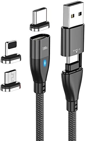 Кабел Boxwave Cable Компатибилен со Vivo V23 - кабел за алепчиња PD, магнет PD 100W кабел за полнење USB Type -C микро USB за Vivo