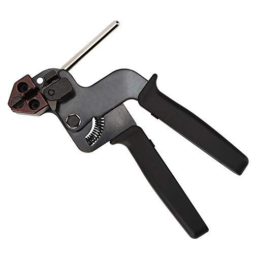 Алатка за кабелска алатка за вратоврска, алатка за пиштол, црна S45C кабел од не'рѓосувачки челик, алатка за сечење на затегнувач