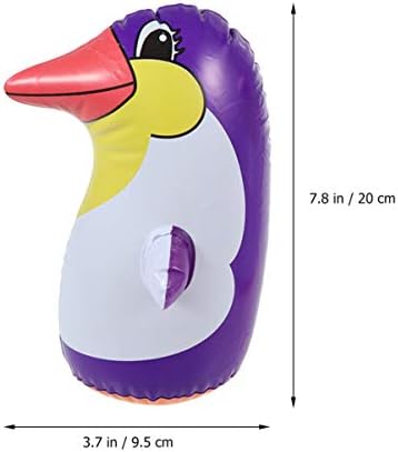 Toyandona 3PCS торба за удирање на надувување, пингвин од 8,6 инчи, пукачка играчка 3Д торба за деца за деца