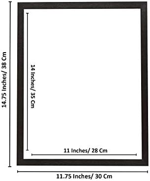 5 елементи црна рамка за слика | Прикажи фотографија 11x14 инчи/28x36cm | Монтирање на wallидот и табелата | Направено од рустикален