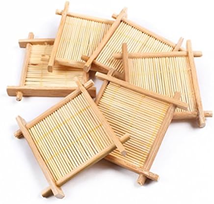 Emoyi 6 парчиња чај бамбус забава PAD kung fu чај со природен бамбус чај ​​од чај