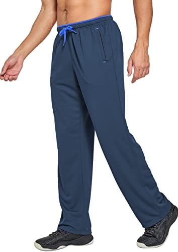 Лесни џемпери на мажите на Еутропун, лабава вклопени атлетски панталони со отворено дно, атлетски панталони со џебови со џебови