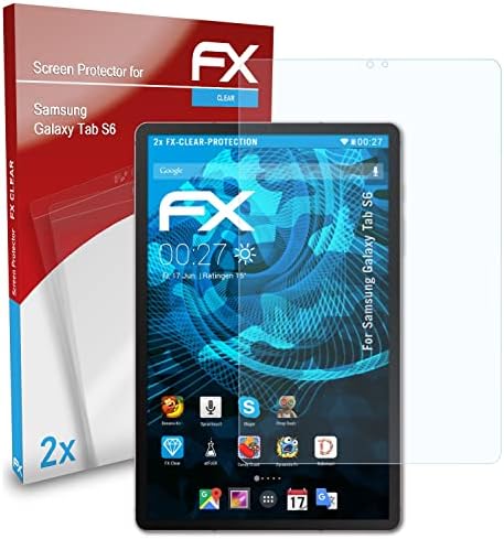 Филм за заштита на екранот Atfolix компатибилен со Samsung Galaxy Tab S6 заштитник на екранот, ултра-чист FX заштитен филм