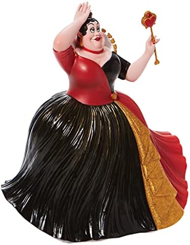 Enesco Disney Showcase Couture de Force Alice in Conderland Queen of Hearts Figurine, 9,5 инчи, разнобојно
