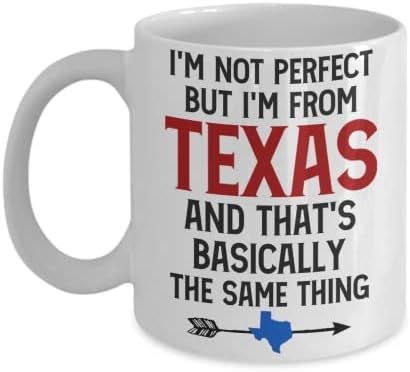 Јас сум од подарокот во Тексас | Кригла за кафе во Тексас | Идеја за подароци за мажи и жени од Тексан | Смешен Тексан сопруг
